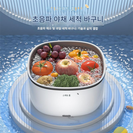 초음파 과일·채소 세척기|잔류물 제거 간편 세척